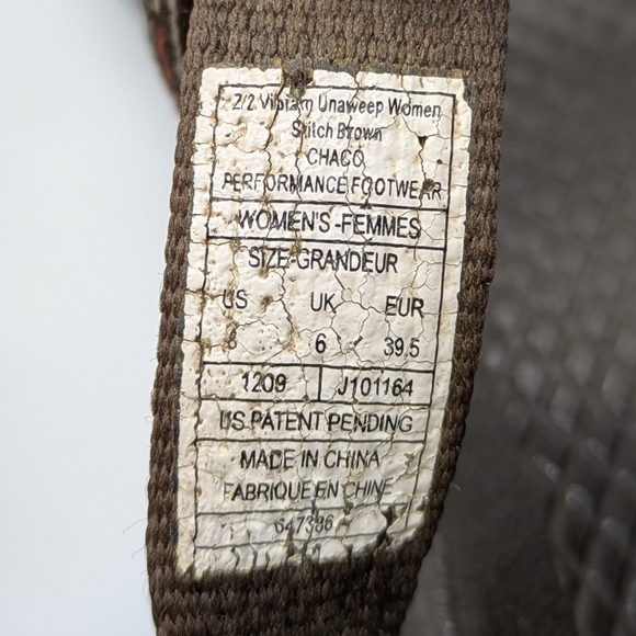 Chaco Z2 Vibram Unaweep Brown Strappy Hiking Sandal 8 - Picture 9 of 9